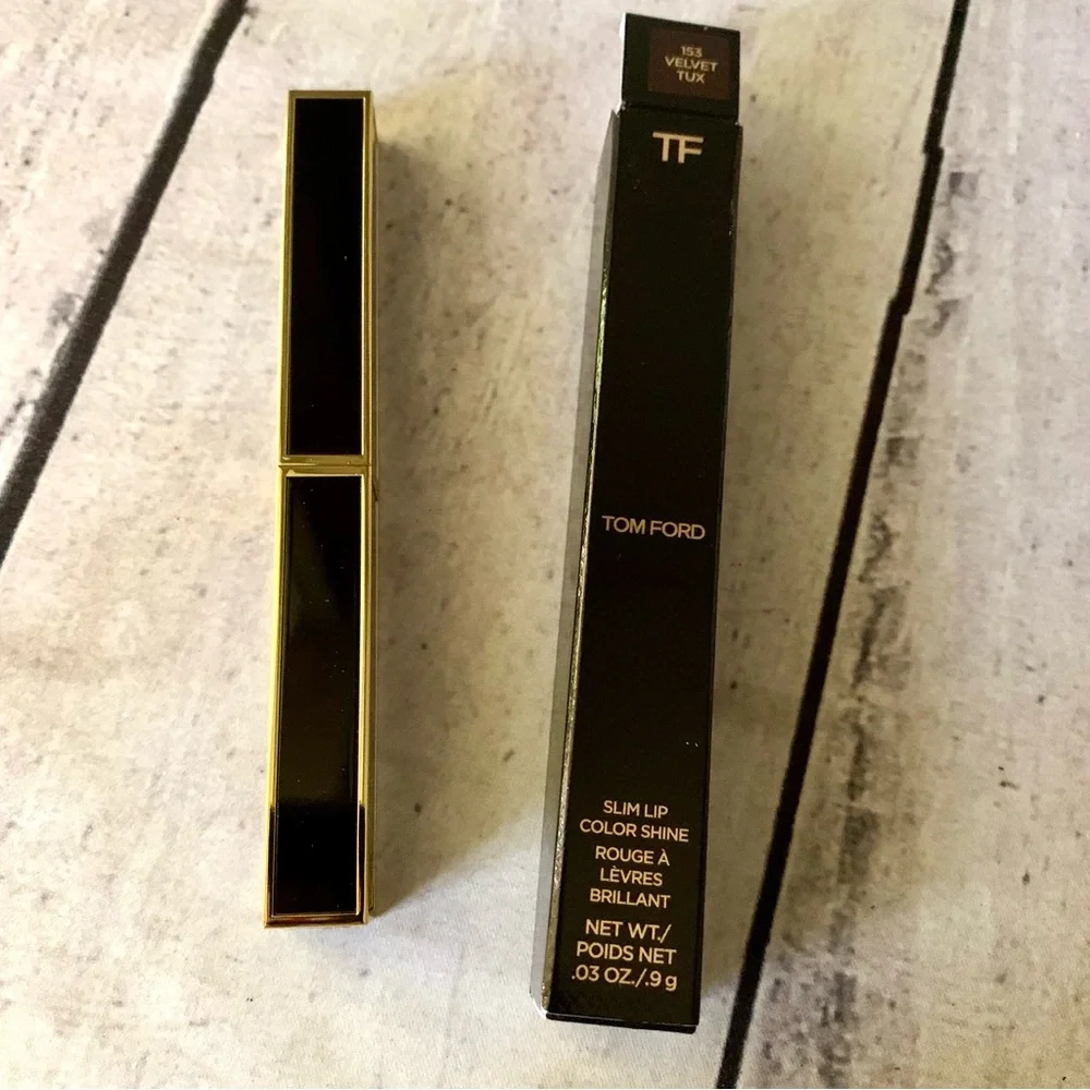 Tom Ford Slim Lip Color Shine 153 Velvet Tux  0.03 Oz .9g - Picture 3 of 3